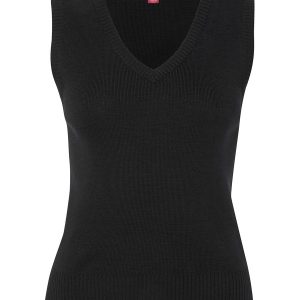 Ladies Wool Knitted Vest(Black