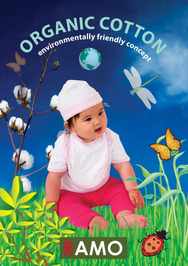 Baby organic cotton Contrast Bib