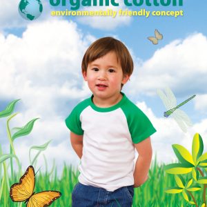 Babies 100% organic cotton Raglan Tee