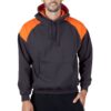 Mens Shoulder Contrast Panel Hoodie