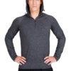 Mens Half zip Hood shirt