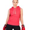 Ladies Junior Heather Sleeveless Hoodies