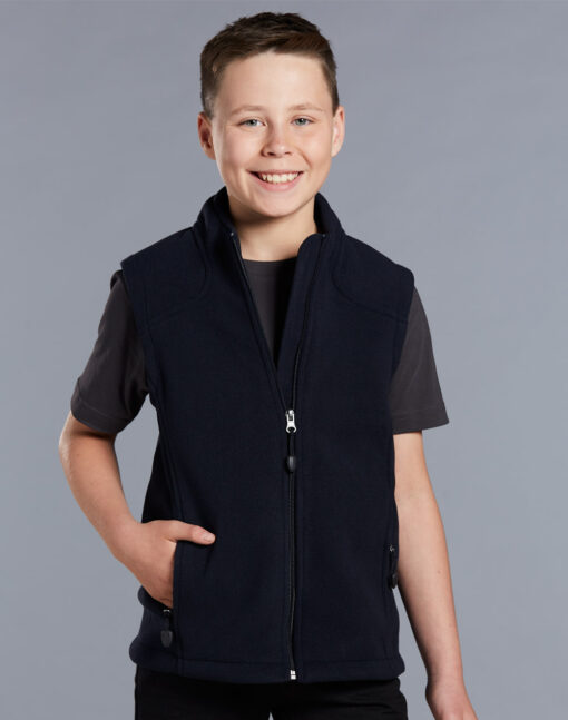 Kids' Diamond Bonded Polar Fleece Vest
