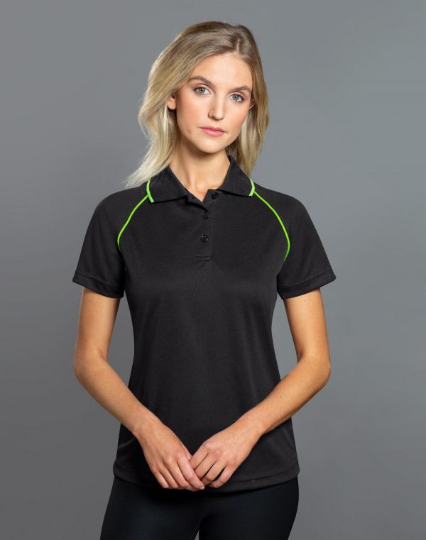 Ladies CHAMPION Cooldry Short Sleeve Contrast Polo