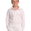 Kids Mesh Long Sleeve Cricket Polo