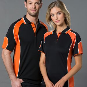 Ladies ALLIANCE Cooldry Contrast Polo With Sleeve Panel