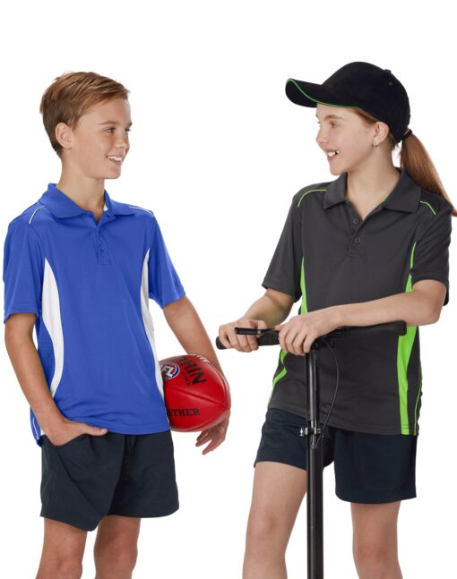 Kids CoolDry Short Sleeve Contrast Polo