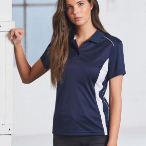 Ladies CoolDry Short Sleeve Contrast Polo