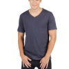 Mens Raw Cotton Wave V Neck Tee