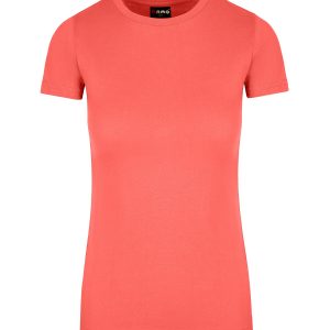 Ladies American Style T-Shirt(Coral Red