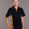 Kids Teammate Contrast Polyester Polo