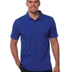 Mens 100% Polyester Icon Cooldry Textured Polo