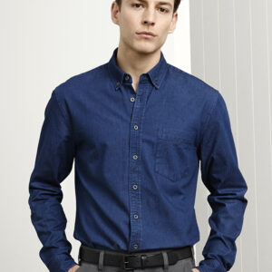 Indie Mens 100% Cotton Long Sleeve Shirt
