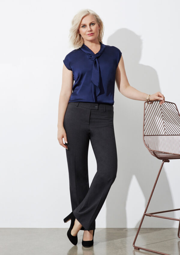Ladies Classic Flat Front With Straight Leg Pant