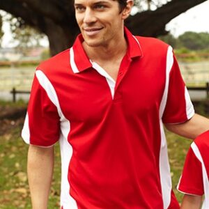 Unisex Adults Breezeway Contrast Polo With Striped Woven Collar
