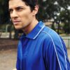 Men's 100% Breezeway Polyester Striped Polo