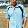 Unisex Adults Contrast Panel Dynamic Polo