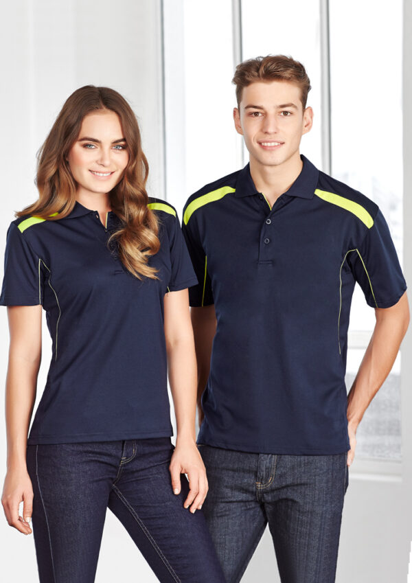 Mens United 100% Breathable Polyester  Short Sleeve Polo