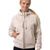 Ladies Cotton Care Kangaroo Pocket Zipper Hoodie