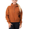 Ladies Cotton Care Half-Zip hoodie