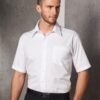 Men's poplin shirt,short sleeve