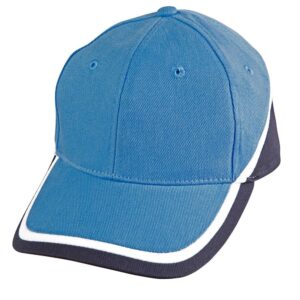 Tri-color sue heavy brushed cotton cap
