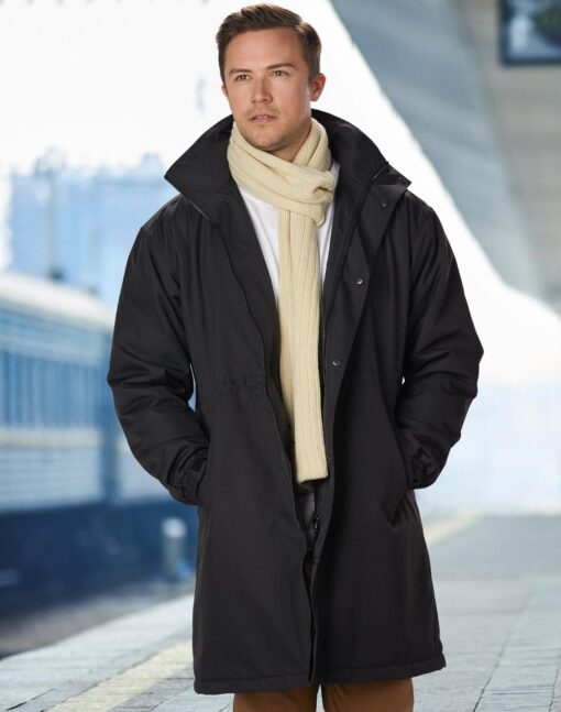 Long Line Stadium Jacket(Black