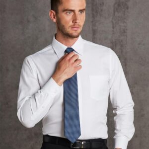 Men's Mini Herringbone Long Sleeve Shirt