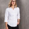Women's Fine Twill 3/4 Sleeve Shirt