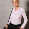 Ladies' Dobby Striped Taped L/S Shirt