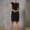 Ladies' Wool Blend Stretch Cap Sleeve Dress