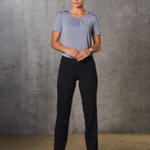 Women's Low Rise Pants in Poly/Viscose Stretch