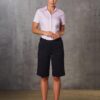 Women's Knee Length Flexi Waist Shorts in Poly/Viscose Stretch