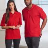 Unisex poly/cotton pique S/L