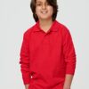 Kids' 240gsm Poly/Cotton Pique L/S Polo