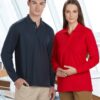 Adults' 240gsm Poly/Cotton Pique L/S Polo