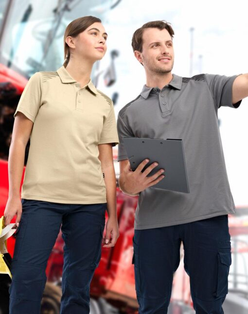 AIWX Workwear S/S Polo(Beige
