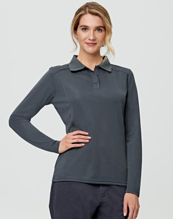 Ladies' Bamboo Charcoal L/S Polo