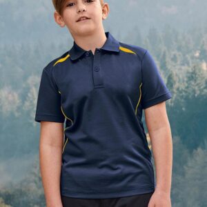 Kids' Sustainable Poly/Cotton Contrast S/S Polo