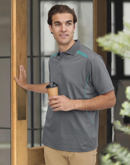 Men's Sustainable Poly/Cotton Contrast S/S Polo