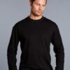 Men's cotton crew neck L/S tee
