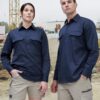 Cool-Breeze Closed Front L/S Work Shirt