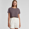 Wo's Faded Crop Tee
