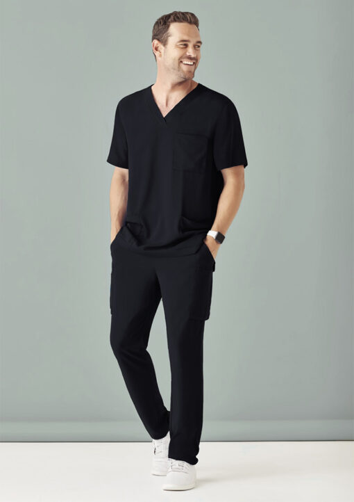 Mens Avery Straight Leg Scrub Pant(Black