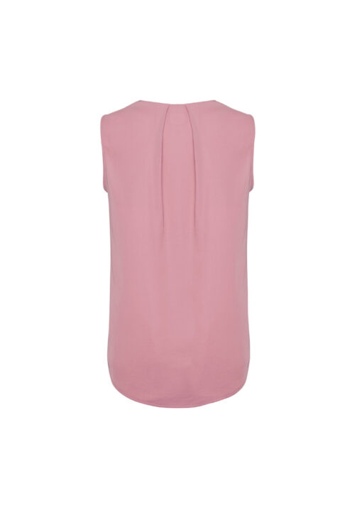 Womens Estelle Sleeveless Pleat Detail Blouse