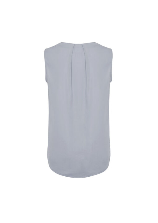 Womens Estelle Sleeveless Pleat Detail Blouse