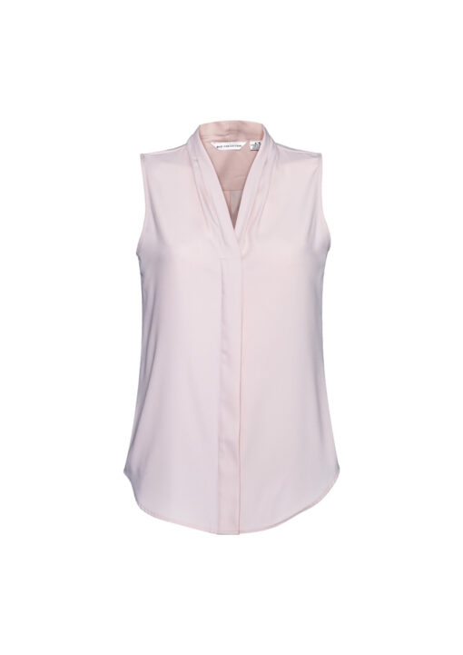 Womens Madison Sleeveless Top(Blush Pink