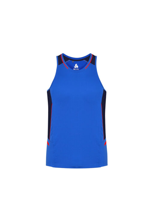Mens Renegade Singlet(Royal/Navy/Fluoro Orange