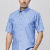 Mens Chambray Short Sleeve Shirt